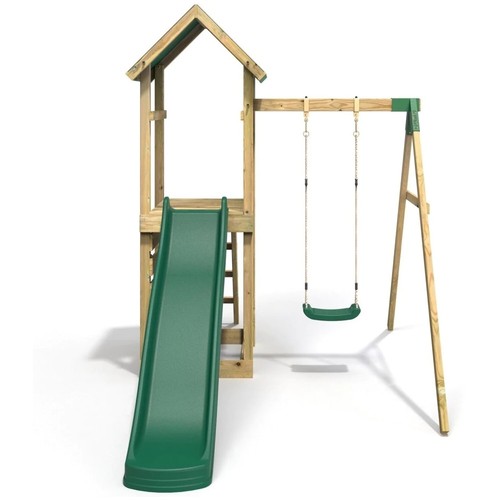 Wooden climbing frame - wooden,