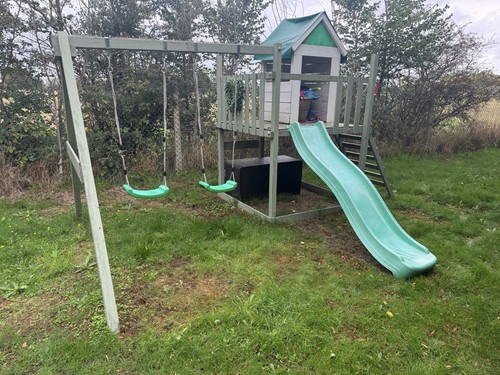 Wooden garden climbing frame - climbing,
