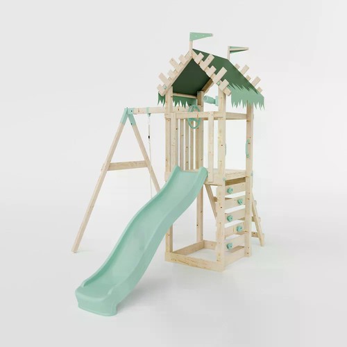 Climbing frame with single - with,