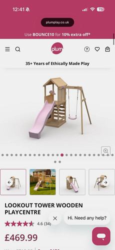 Plum wooden lookout tower - wooden,
