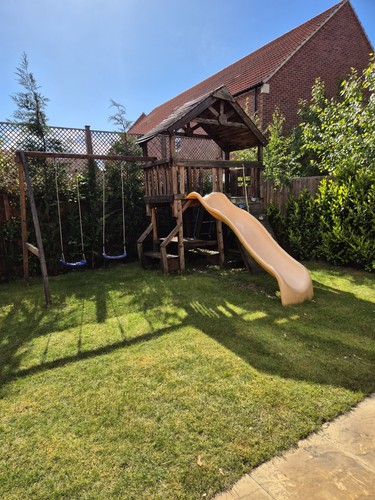 Kids climbing frame - frame, swing
